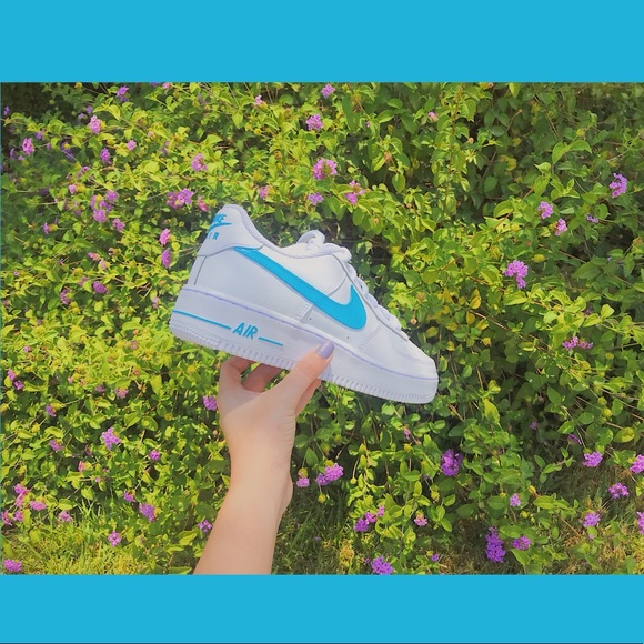 Cloud ☁️custom Nike Air Force 1’s - Picture 4 of 4